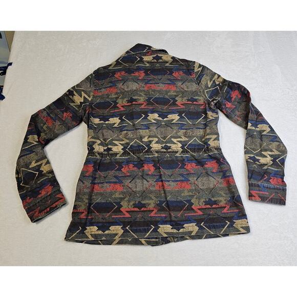 Ecote Urban Outfitters L Aztec utility military grunge look jackets. Drawstring - Picture 6 of 14